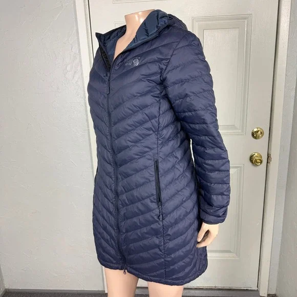 Mountain Hardwear Women's Jacket Glen Alpine Down 650 Fill Parka Long Hood C4-16 - Picture 3 of 7